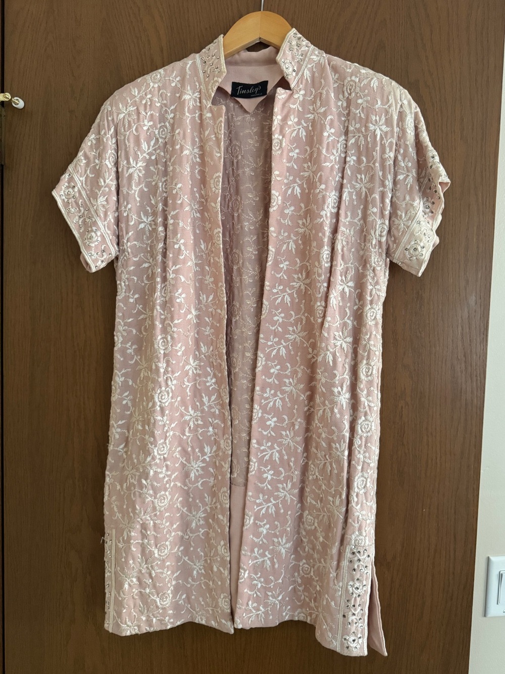 Rare Vintage Tinsley’s Nashville Embroidered Rhinestone Duster Coat M/L